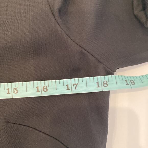 Ann Taylor Black Collared Half Button Down Midi Shirt Dress NWT Sz M Rayon - Picture 10 of 12